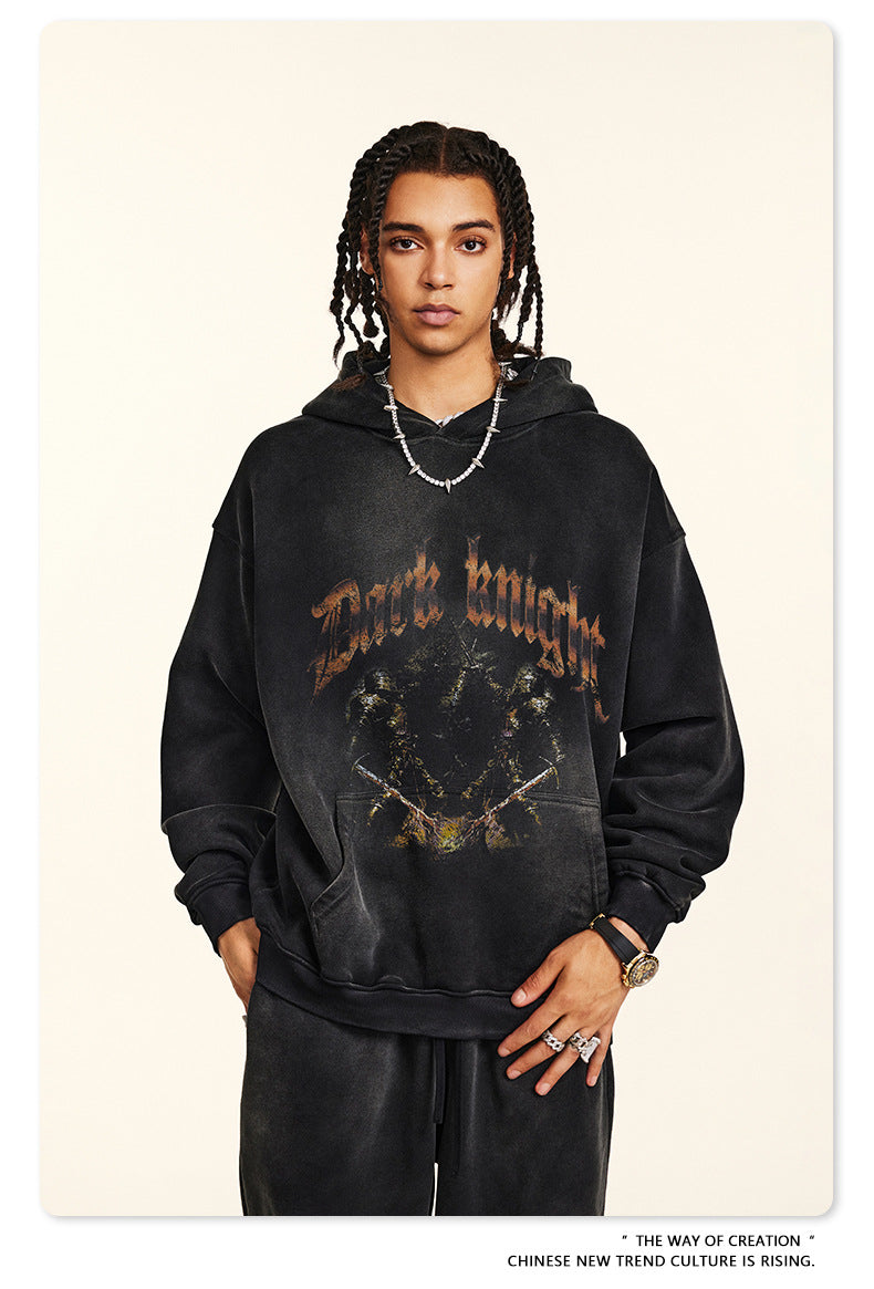 ♛𝔽𝕦𝕤𝕚𝕠𝕟 𝔽𝕠𝕔𝕦𝕤 ♛2025秋冬高磅復古水洗印花帽T B-23