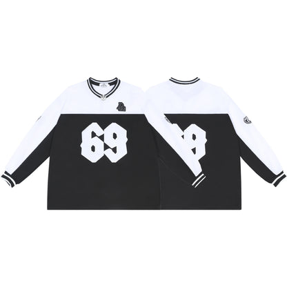 𝔽𝕦𝕤𝕚𝕠𝕟 𝔽𝕠𝕔𝕦𝕤-ᴄʜɪᴄᴀɴᴏ♠︎悍匪♠︎ 球衣拼色嘻哈chicano墨西哥風格外搭衫嘻哈風 GL07