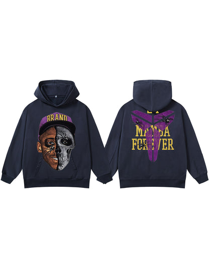 ♛𝔽𝕦𝕤𝕚𝕠𝕟 𝔽𝕠𝕔𝕦𝕤 ♛410G重磅水洗美式復古cleanfit連帽大學T  FZ-93