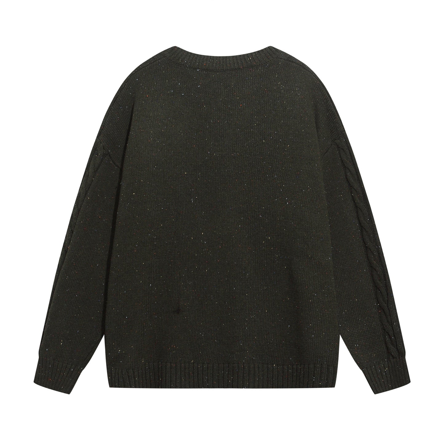 ⓀⓃⒾⓉ𒉽2025秋冬復古麋鹿圓領針織外套 K-86