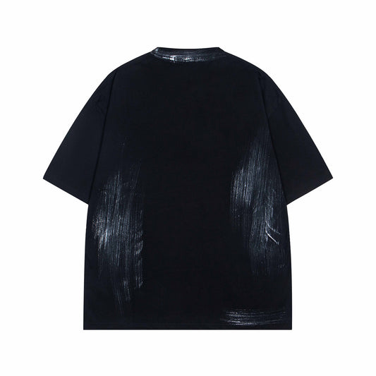 𝕃oose 𝔽it ☞𝟤𝟢𝟤𝟧 ☜美式復古卡通印花圓領男女中性 T-Shirt寬版上衣IN-3