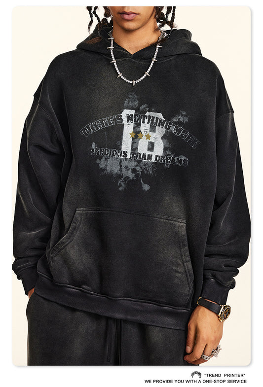 ♛𝔽𝕦𝕤𝕚𝕠𝕟 𝔽𝕠𝕔𝕦𝕤 ♛2025秋冬高磅復古水洗印花帽T B-36