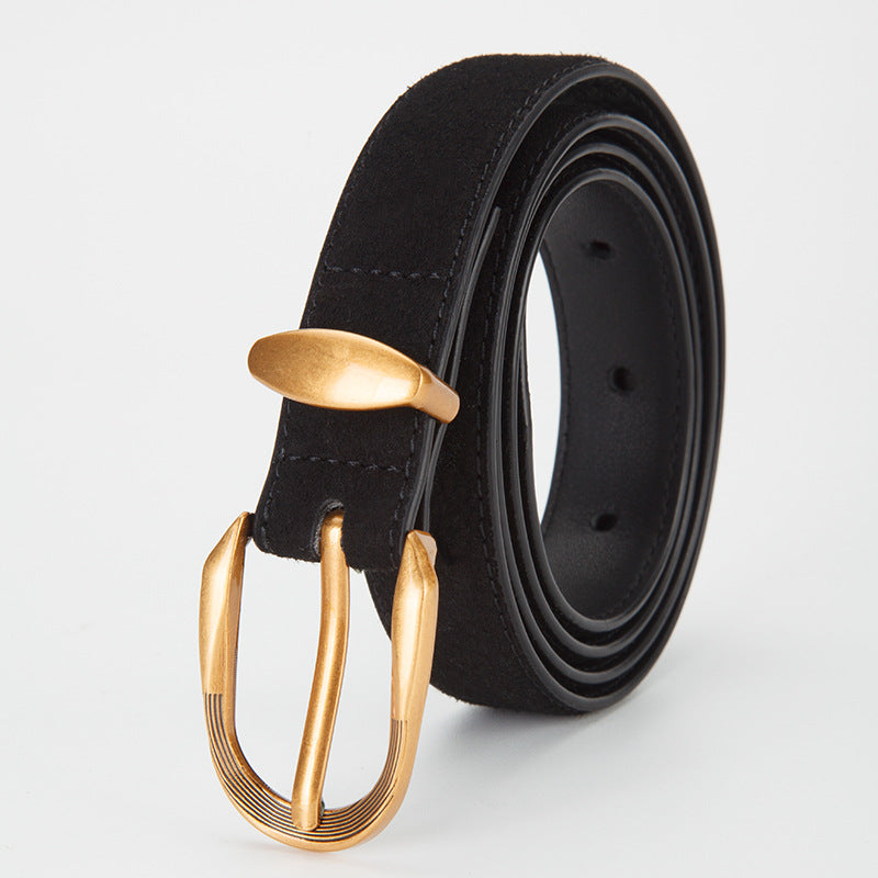 𝗕𝗘𝗟𝗧復古女款合金扣真皮簡約腰帶款  33