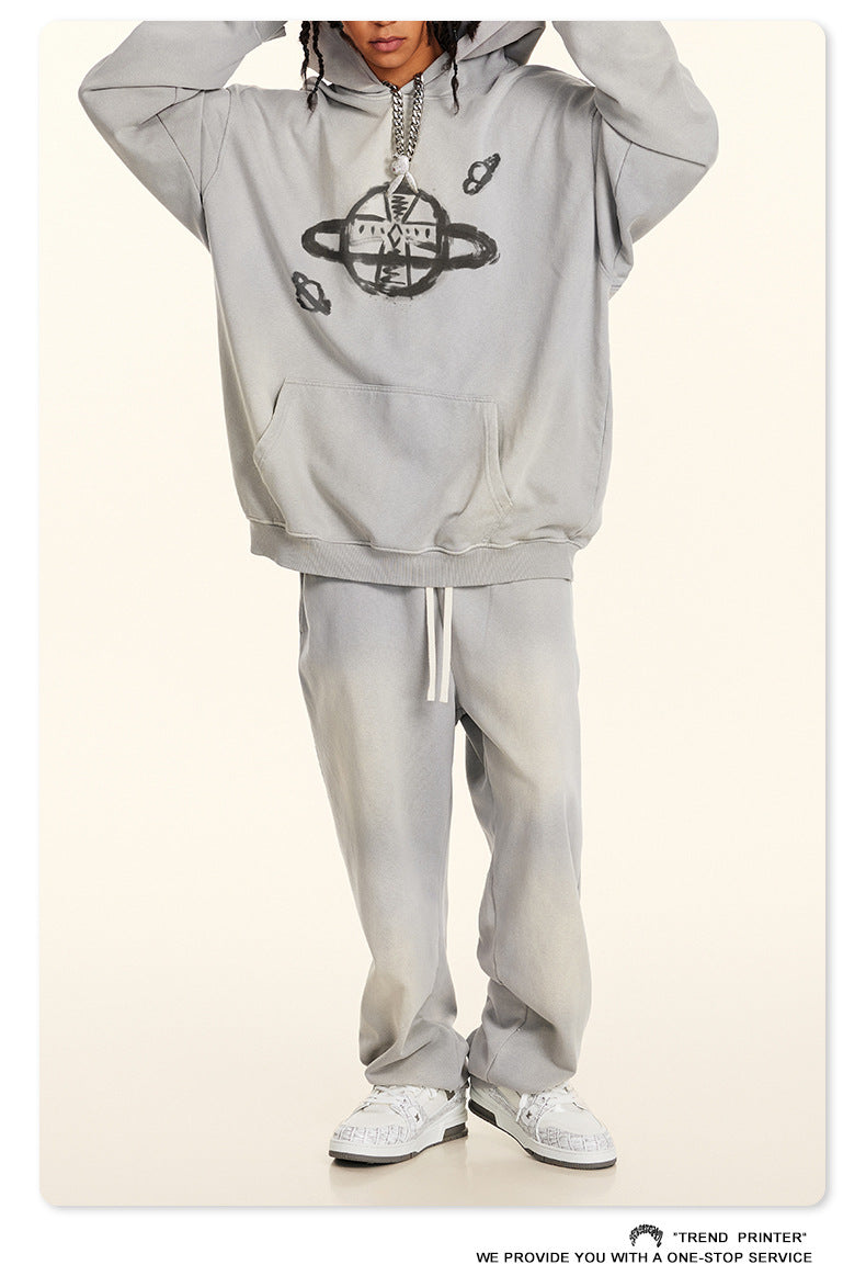 ♛𝔽𝕦𝕤𝕚𝕠𝕟 𝔽𝕠𝕔𝕦𝕤 ♛2025秋冬高磅復古水洗印花帽T  574