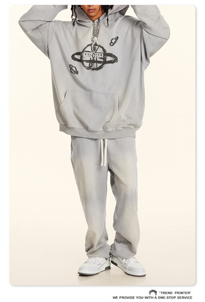 ♛𝔽𝕦𝕤𝕚𝕠𝕟 𝔽𝕠𝕔𝕦𝕤 ♛2025秋冬高磅復古水洗印花帽T  574