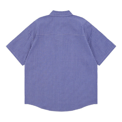 𝕃oose 𝔽it ☞𝟤𝟢𝟤𝟧 ☜領帶系列塗鴉小鴨格子寬鬆襯衫A-300