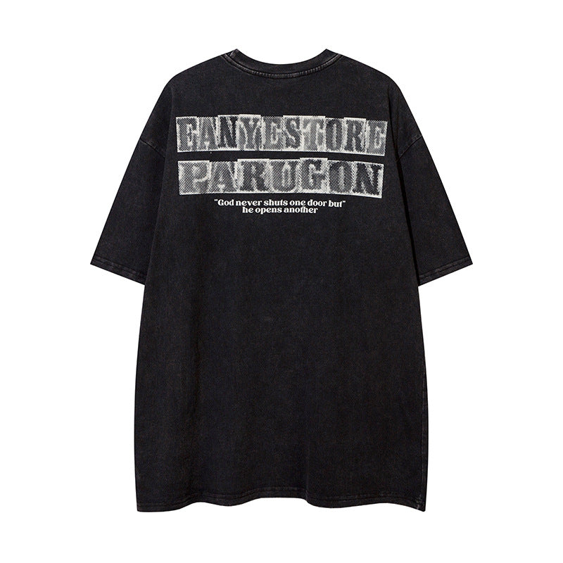 𝕃oose 𝔽it ☞𝟤𝟢𝟤𝟧 ☜美式復古杜賓犬圖案男女中性T-Shirt上衣 FY24