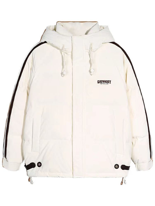 snɔoɟ uoı̣snɟ - 美式復古羽绒服冬季戶外休閒保暖加厚鴨绒麵包外套秋冬款 FG-341