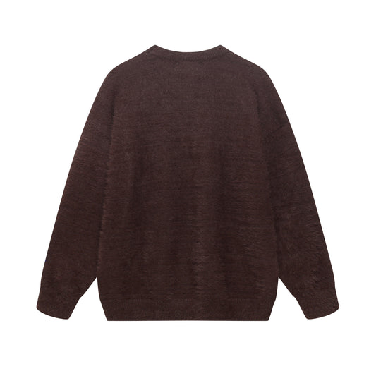 ⓀⓃⒾⓉ𒉽2025秋冬字母風格圓領針織 K-26