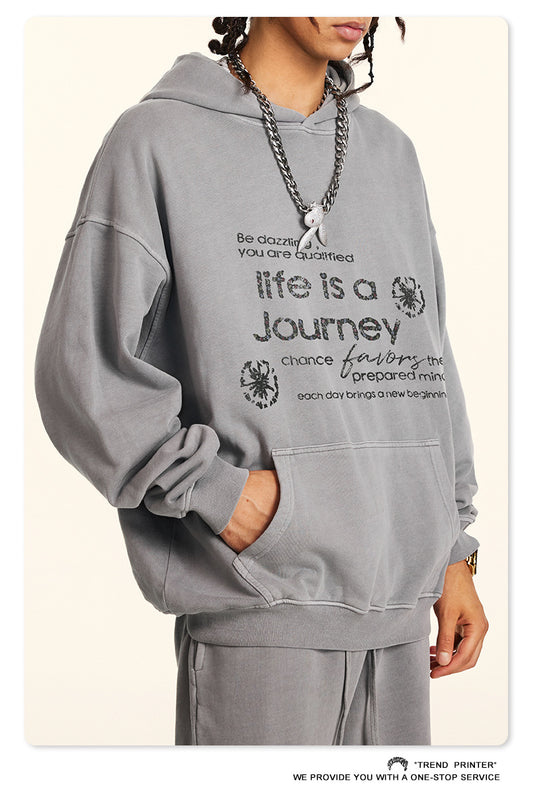 ♛𝔽𝕦𝕤𝕚𝕠𝕟 𝔽𝕠𝕔𝕦𝕤 ♛2025秋冬高磅復古水洗印花帽T 5-62