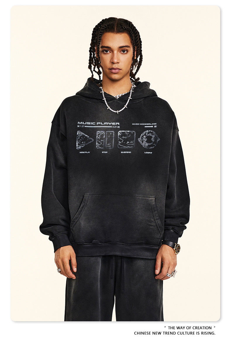 ♛𝔽𝕦𝕤𝕚𝕠𝕟 𝔽𝕠𝕔𝕦𝕤 ♛2025秋冬高磅復古水洗印花帽T B-19