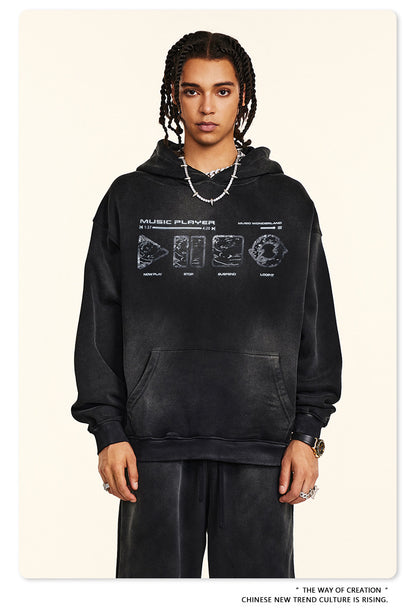 ♛𝔽𝕦𝕤𝕚𝕠𝕟 𝔽𝕠𝕔𝕦𝕤 ♛2025秋冬高磅復古水洗印花帽T B-19