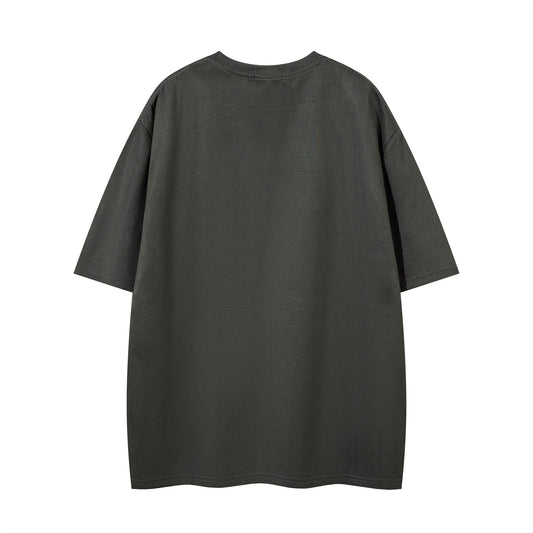 𝕃oose 𝔽it ☞𝟤𝟢𝟤𝟧 ☜美式復古領口荊棘項鍊風格男女中性 T-Shirt寬版上衣 JK673