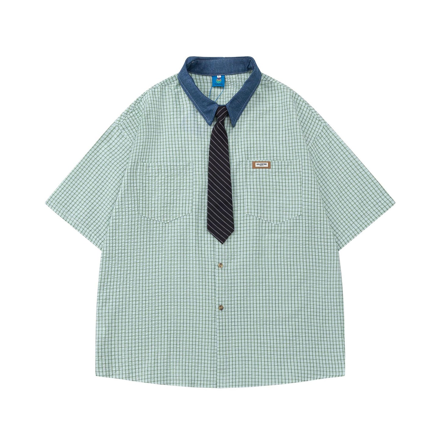 𝕃oose 𝔽it ☞𝟤𝟢𝟤𝟧 ☜領帶系列百搭休閒寬鬆襯衫P-30