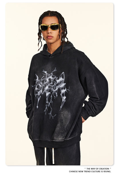 ♛𝔽𝕦𝕤𝕚𝕠𝕟 𝔽𝕠𝕔𝕦𝕤 ♛2025秋冬高磅復古水洗印花帽T 514