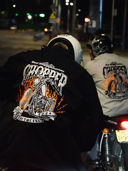 𝔽𝕦𝕤𝕚𝕠𝕟 𝔽𝕠𝕔𝕦𝕤 -ᴄʜɪᴄᴀɴᴏ♠︎悍匪♠︎ 美式複古Chopper機車chicano風格重工萬針全刺繡風衣教練夾克外套WT96