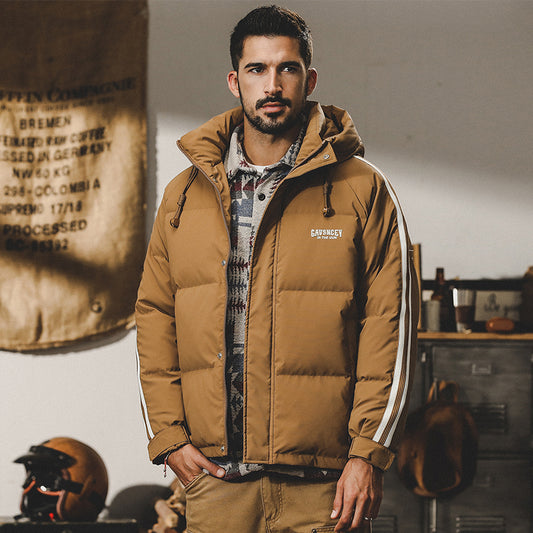 snɔoɟ uoı̣snɟ - 美式復古羽绒服冬季戶外休閒保暖加厚鴨绒麵包外套秋冬款 FG-341