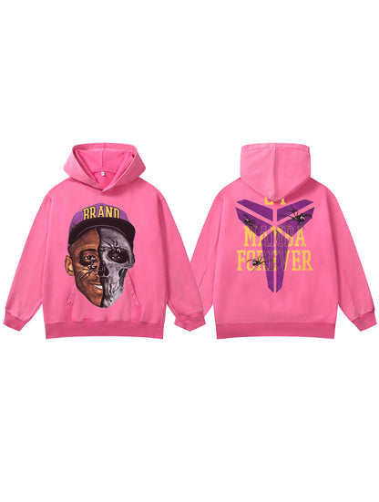 ♛𝔽𝕦𝕤𝕚𝕠𝕟 𝔽𝕠𝕔𝕦𝕤 ♛410G重磅水洗美式復古cleanfit連帽大學T  FZ-93