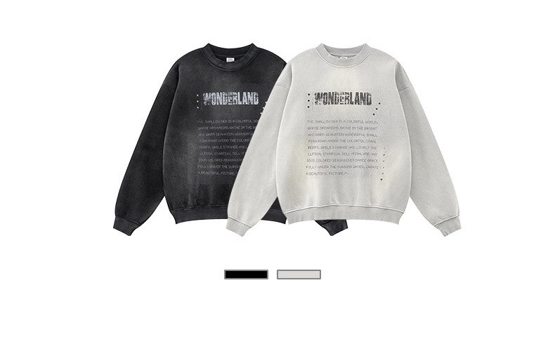 ♛𝔽𝕦𝕤𝕚𝕠𝕟 𝔽𝕠𝕔𝕦𝕤 ♛2025秋冬高磅復古水洗印花帽T B-10