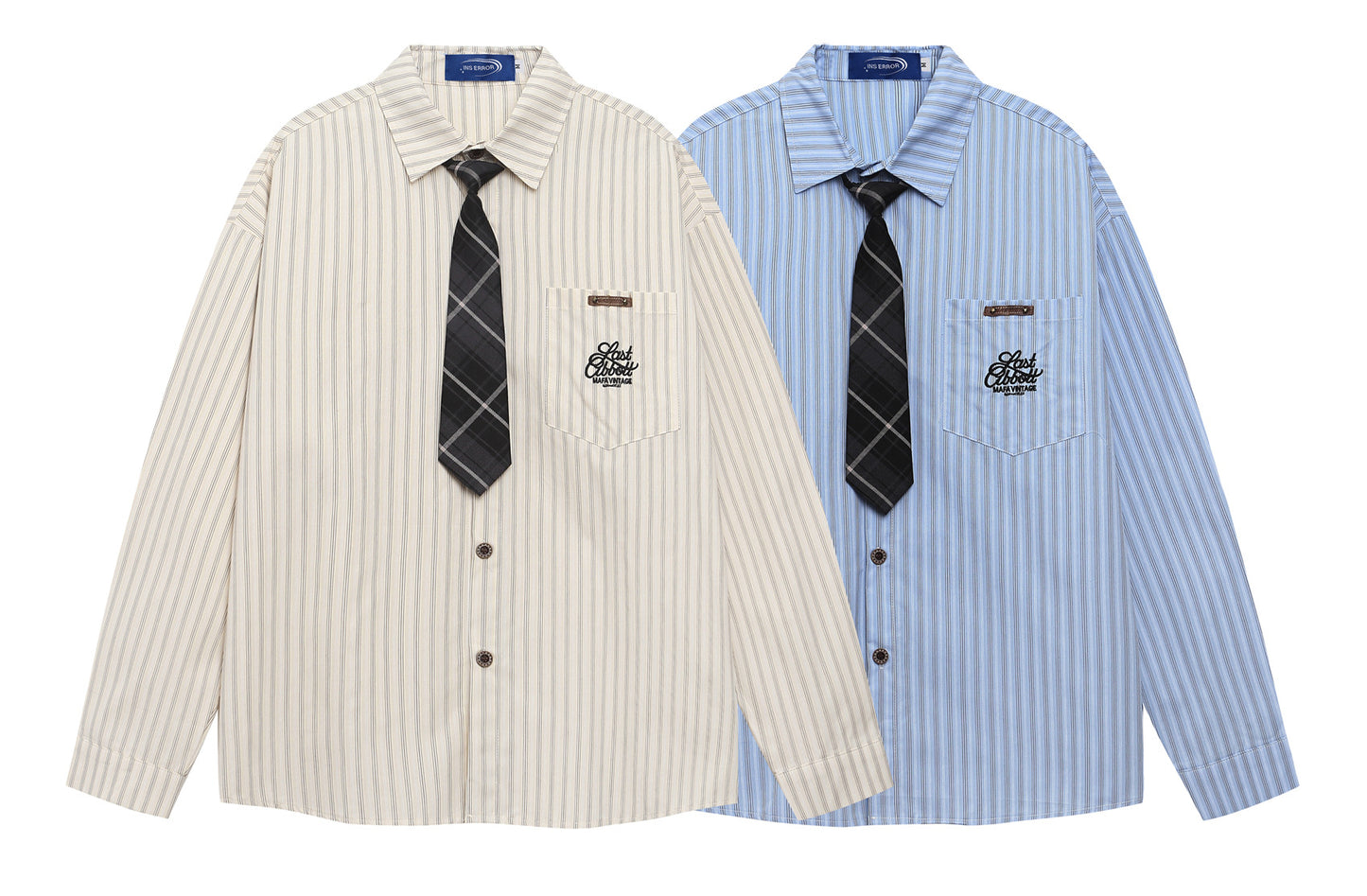 𝔼mbro 𝕊hirt𒉽2025秋冬領帶系列簡約襯衫外套IN-87