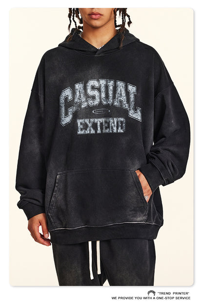 ♛𝔽𝕦𝕤𝕚𝕠𝕟 𝔽𝕠𝕔𝕦𝕤 ♛2025秋冬高磅復古水洗印花帽T 553