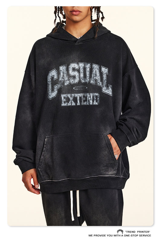 ♛𝔽𝕦𝕤𝕚𝕠𝕟 𝔽𝕠𝕔𝕦𝕤 ♛2025秋冬高磅復古水洗印花帽T 553