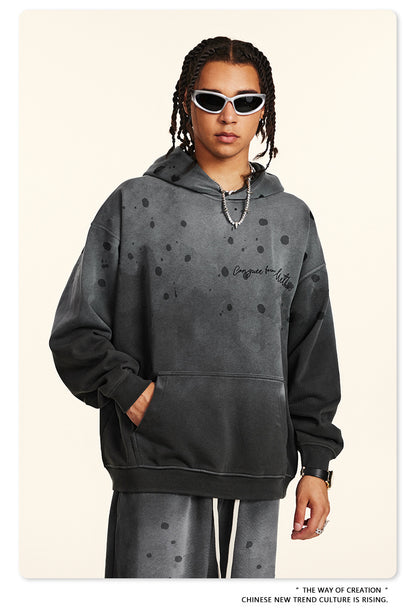 ♛𝔽𝕦𝕤𝕚𝕠𝕟 𝔽𝕠𝕔𝕦𝕤 ♛2025秋冬硬挺重磅復古水洗印花帽T G-87