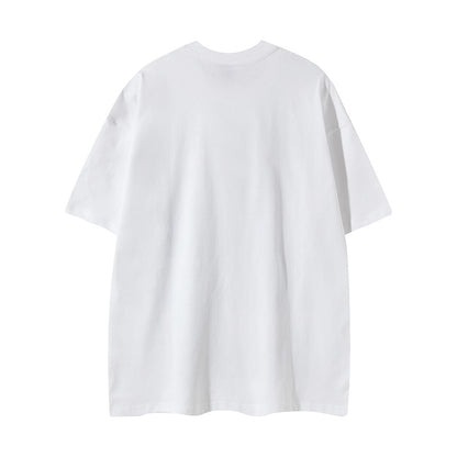 𝕃oose 𝔽it ☞𝟤𝟢𝟤𝟧 ☜美式復古印花字母寬版上衣F-82