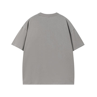 𝕃oose 𝔽it ☞𝟤𝟢𝟤𝟧 ☜美式復古愛心字母圓領T-Shirt寬版上衣SA-5