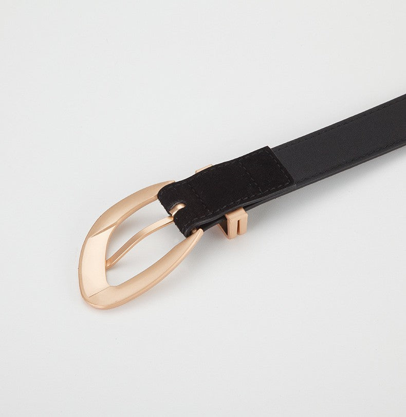 𝗕𝗘𝗟𝗧復古女款合金扣牛皮簡約腰帶款 25