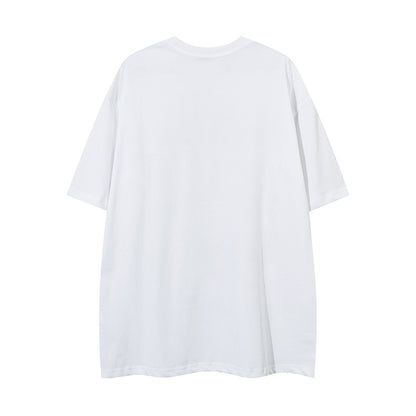 𝕃oose 𝔽it ☞𝟤𝟢𝟤𝟧 ☜美式復古經典卡通設計感風格圖案印花男女中性T-Shirt上衣 RK15