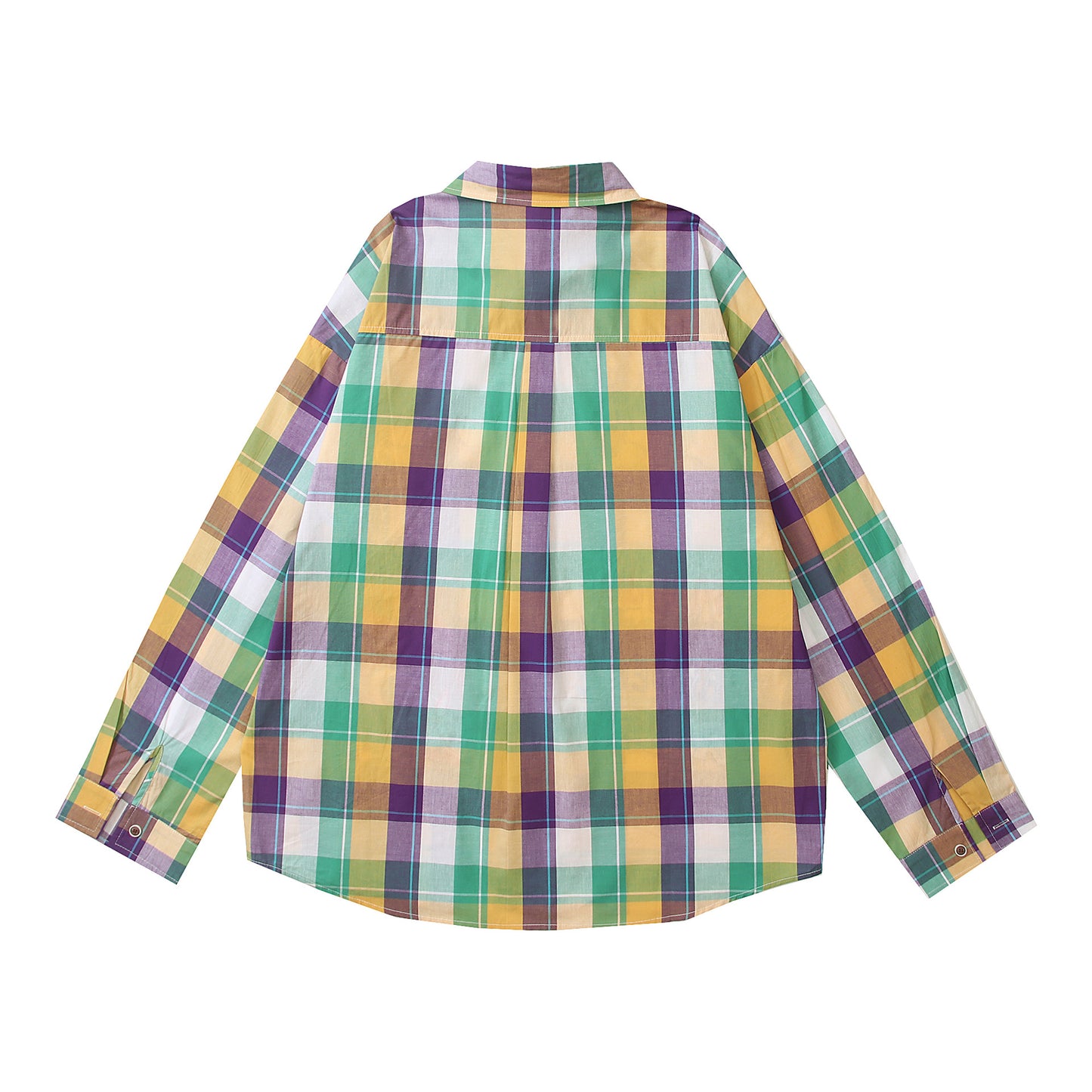 𝔼mbro 𝕊hirt𒉽2025秋冬卡通貼布繡寬鬆襯衫外套CH-89