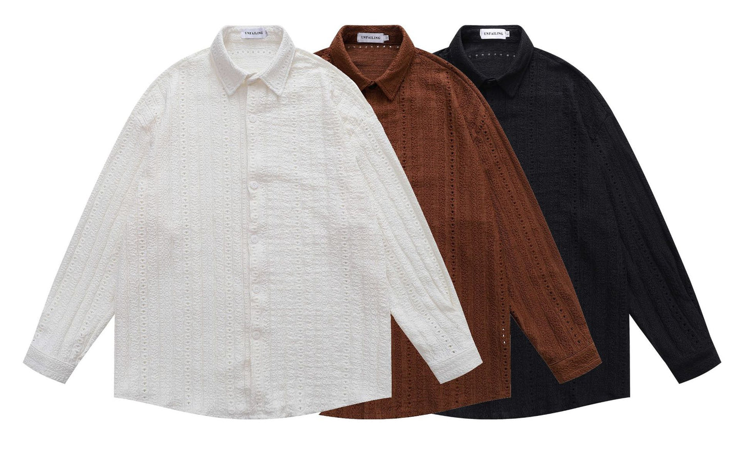 𝔼mbro 𝕊hirt𒉽2025秋冬卡通簍空條紋襯衫外套Y-91