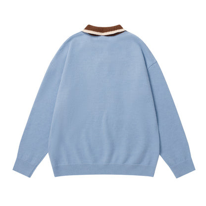 ⓀⓃⒾⓉ𒉽2025秋冬復古撞色慵懶蘑菇針織 M-15