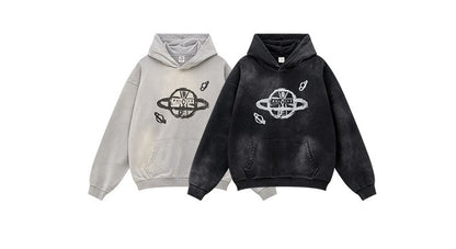 ♛𝔽𝕦𝕤𝕚𝕠𝕟 𝔽𝕠𝕔𝕦𝕤 ♛2025秋冬高磅復古水洗印花帽T  574