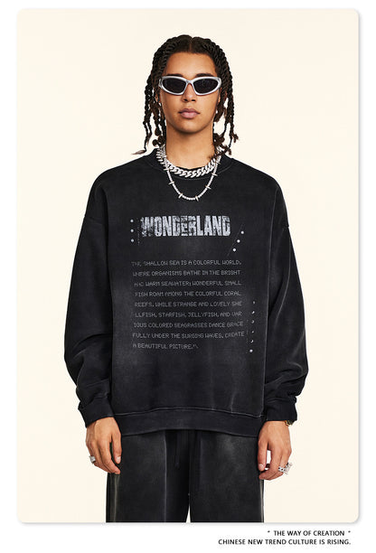 ♛𝔽𝕦𝕤𝕚𝕠𝕟 𝔽𝕠𝕔𝕦𝕤 ♛2025秋冬高磅復古水洗印花帽T B-10