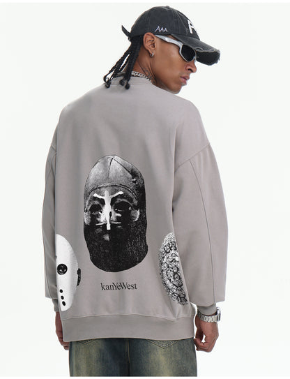 ♛𝔽𝕦𝕤𝕚𝕠𝕟 𝔽𝕠𝕔𝕦𝕤 ♛410G重磅水洗美式復古圓領厚T  GH-70