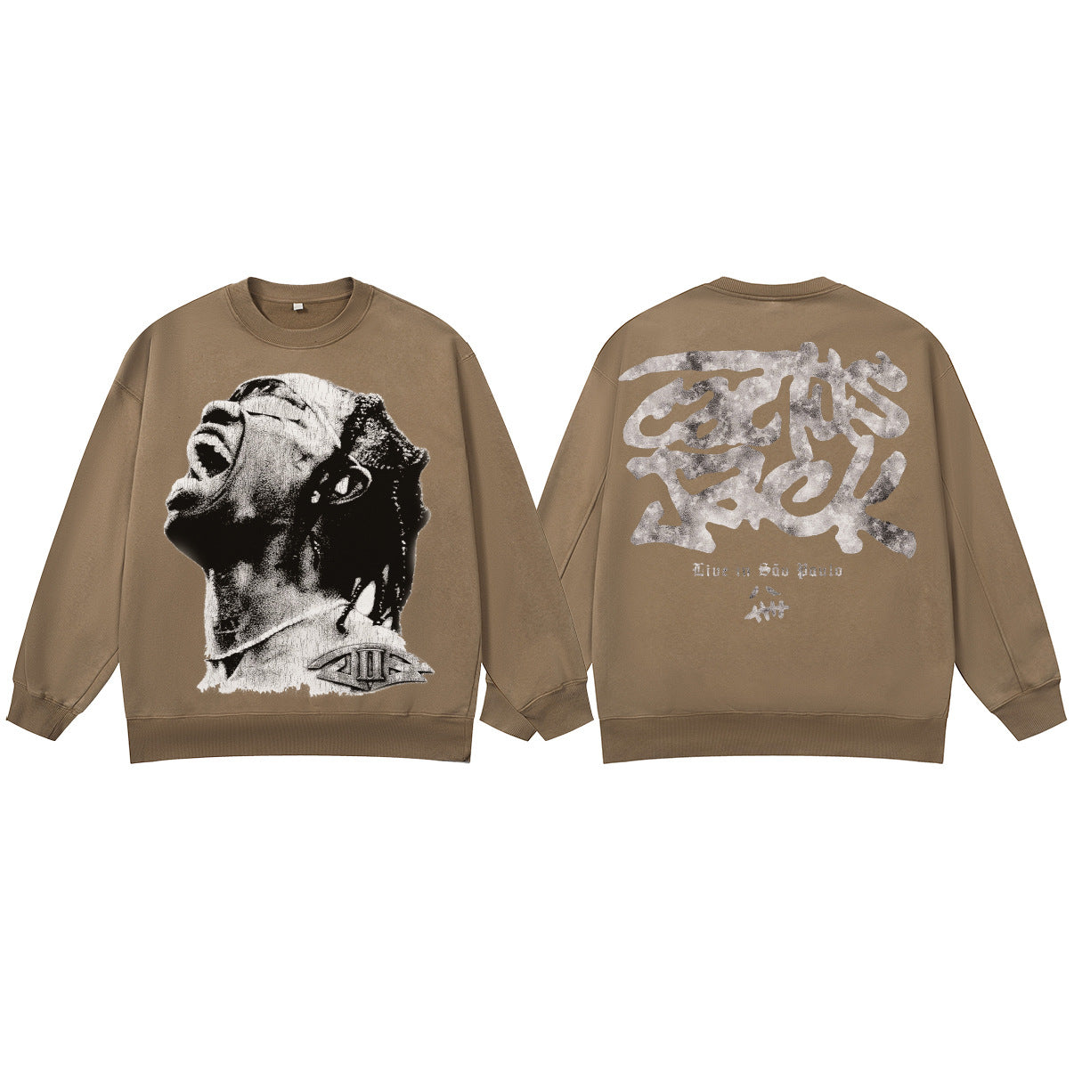 ♛𝔽𝕦𝕤𝕚𝕠𝕟 𝔽𝕠𝕔𝕦𝕤 ♛410G重磅水洗美式復古圓領厚T  GH-52