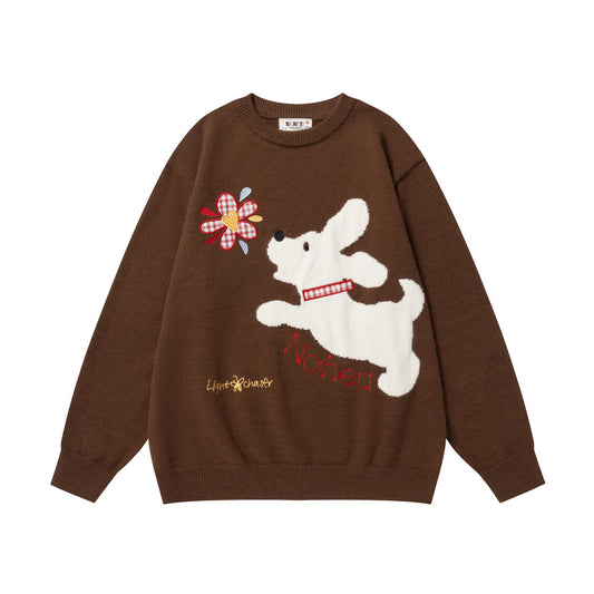 ⓀⓃⒾⓉ𒉽2025秋冬可愛小狗百搭針織 Y-12