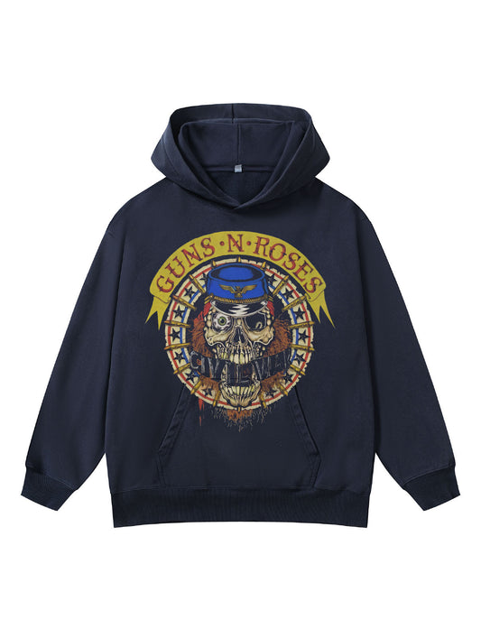 ♛𝔽𝕦𝕤𝕚𝕠𝕟 𝔽𝕠𝕔𝕦𝕤 ♛410G重磅水洗美式復古連帽大學T  FZ-40