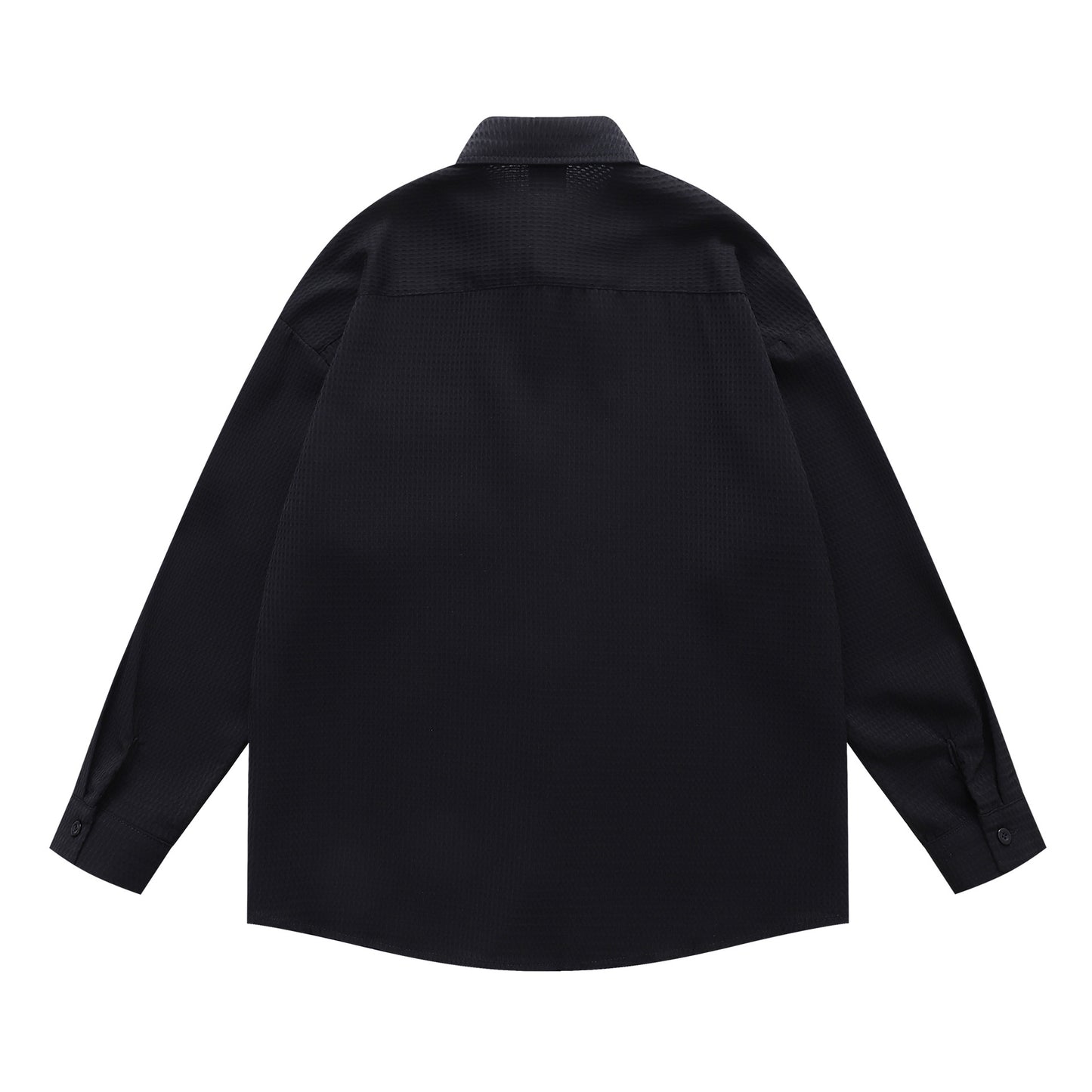 𝔼mbro 𝕊hirt𒉽2025秋冬復古花卉刺繡華夫格襯衫外套Y-86