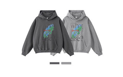 ♛𝔽𝕦𝕤𝕚𝕠𝕟 𝔽𝕠𝕔𝕦𝕤 ♛2025秋冬高磅復古水洗印花帽T 5-63