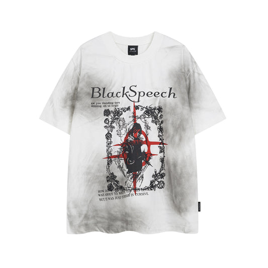 𝕃oose 𝔽it ☞𝟤𝟢𝟤𝟧 ☜美式復古少女印花男女中性 T-Shirt寬版上衣S-622