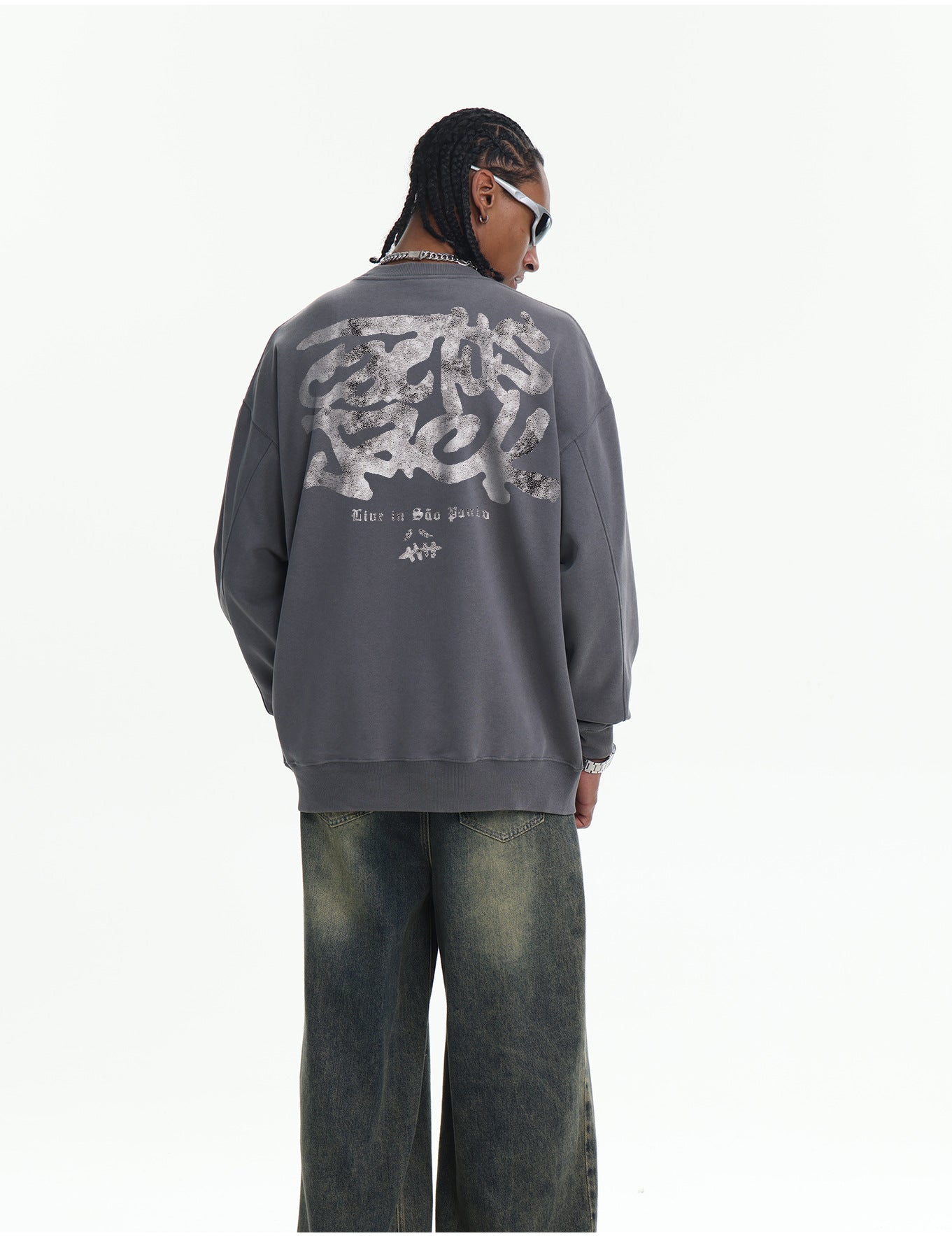 ♛𝔽𝕦𝕤𝕚𝕠𝕟 𝔽𝕠𝕔𝕦𝕤 ♛410G重磅水洗美式復古圓領厚T  GH-52