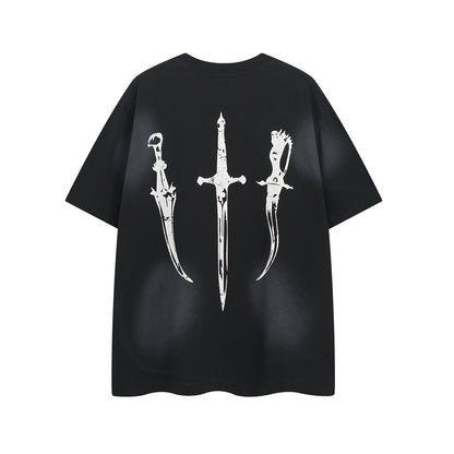 𝕃oose 𝔽it ☞𝟤𝟢𝟤𝟧 ☜美式復古少女印花男女中性 T-Shirt寬版上衣 SP-56