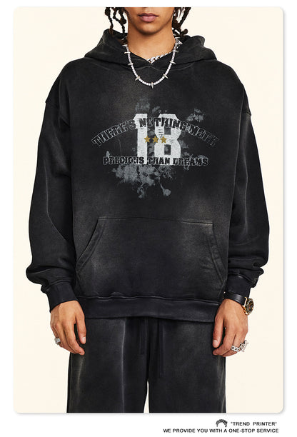 ♛𝔽𝕦𝕤𝕚𝕠𝕟 𝔽𝕠𝕔𝕦𝕤 ♛2025秋冬高磅復古水洗印花帽T B-36