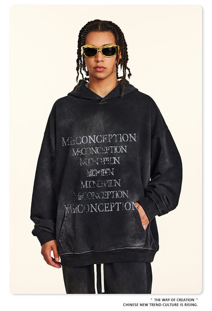 ♛𝔽𝕦𝕤𝕚𝕠𝕟 𝔽𝕠𝕔𝕦𝕤 ♛2025秋冬高磅復古水洗印花帽T 524