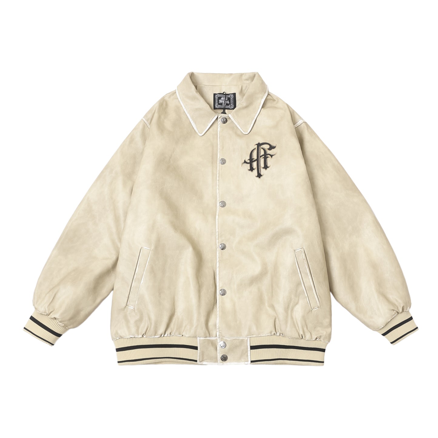 𝔽𝕦𝕤𝕚𝕠𝕟 𝔽𝕠𝕔𝕦𝕤 -ᴄʜɪᴄᴀɴᴏ♠︎悍匪♠︎ 西海岸奇卡諾Chicano悍匪萬針刺绣夾棉皮衣外套 MF21S