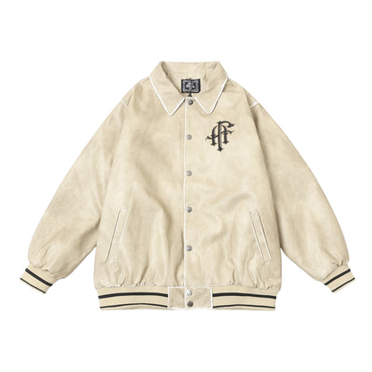 𝔽𝕦𝕤𝕚𝕠𝕟 𝔽𝕠𝕔𝕦𝕤 -ᴄʜɪᴄᴀɴᴏ♠︎悍匪♠︎ 西海岸奇卡諾Chicano悍匪萬針刺绣夾棉皮衣外套 MF21S