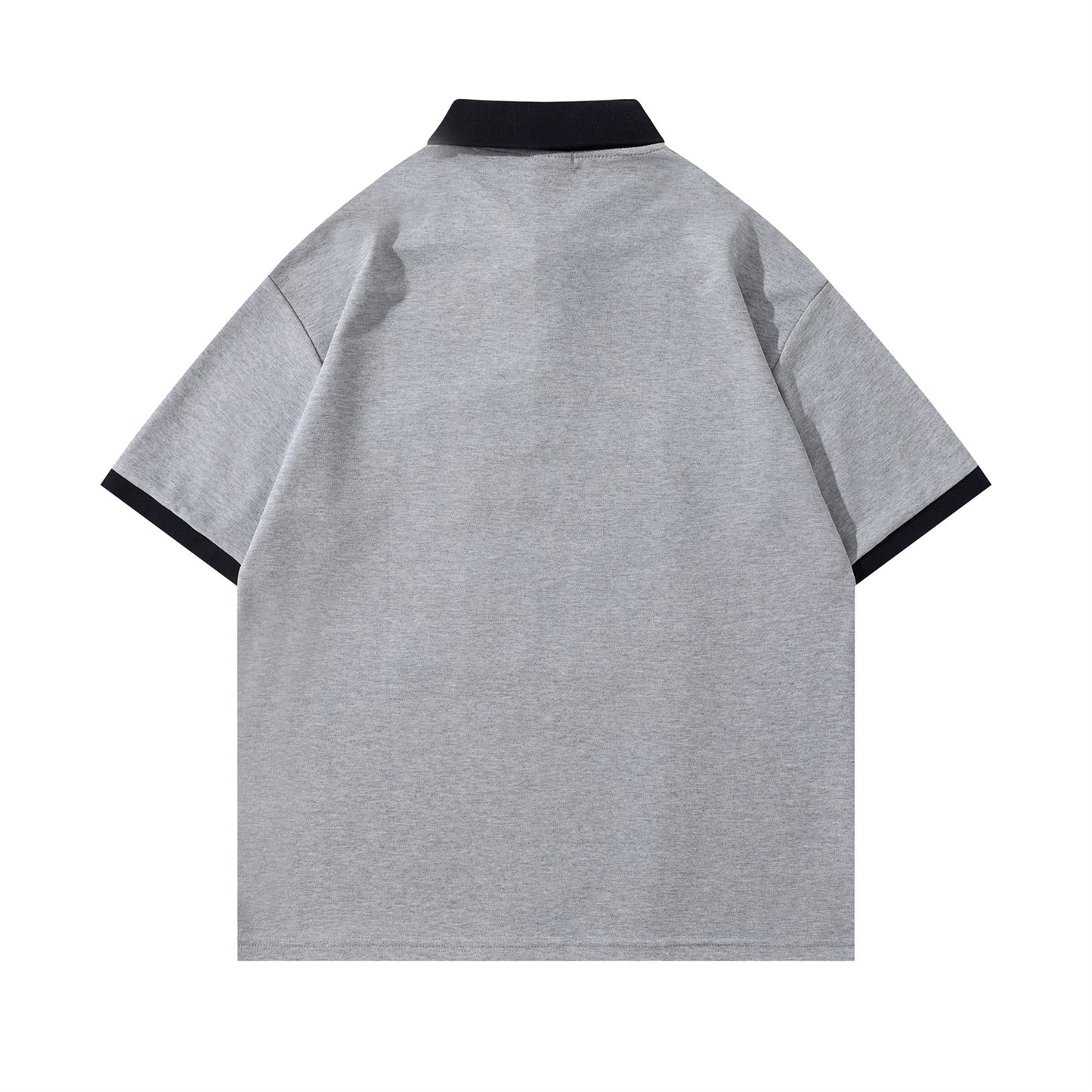 Polo Shirt𒉽美式復古字母印花翻領POLO衫JD-3